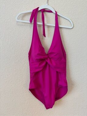 Boden Pink Halter Swimsuit, Size 10